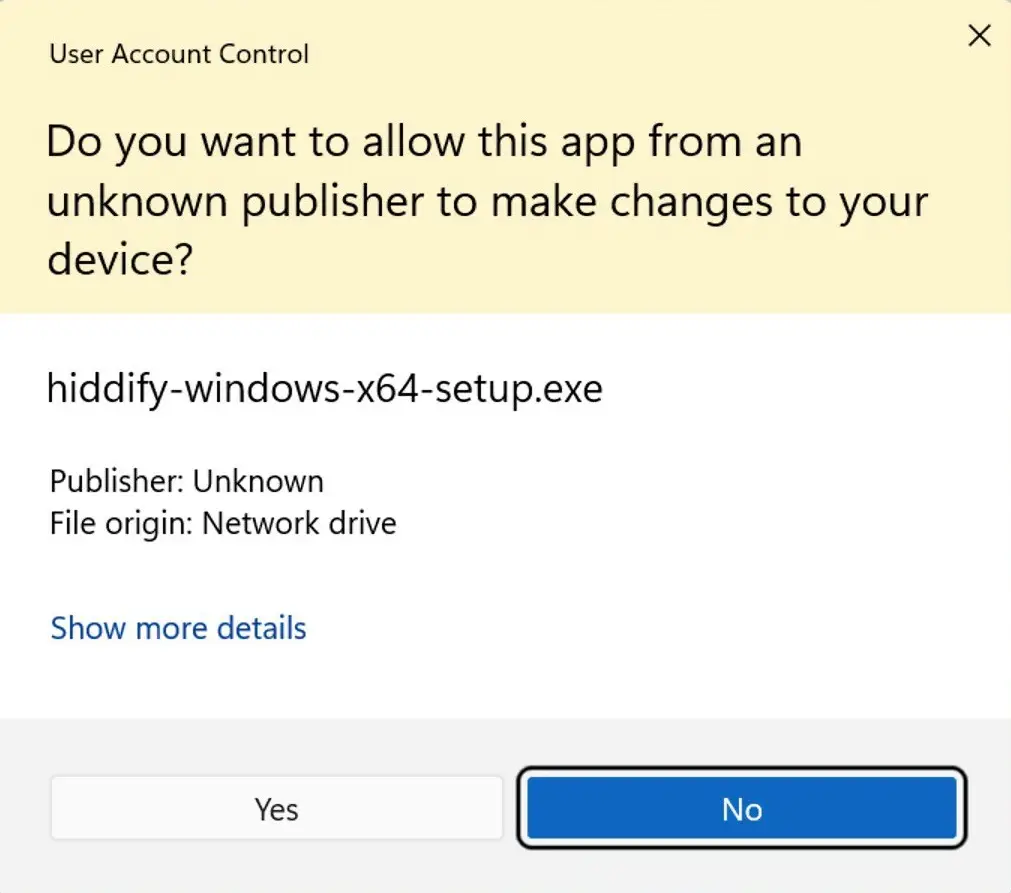 全平台科学上网客户端 Hiddify Next 安装与配置详解 1 install hiddify on windows 1